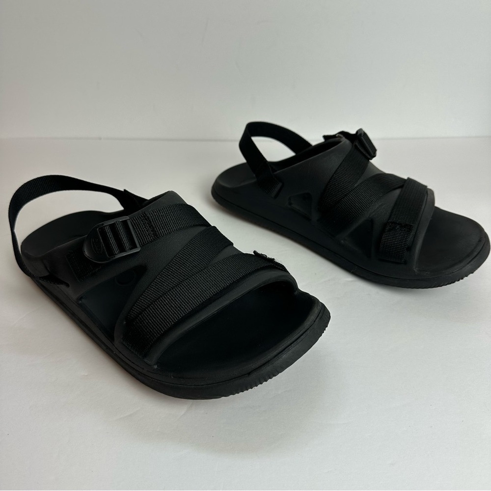 Chaco Black Strappy Slide Sandals